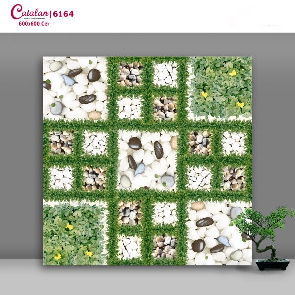 Gạch ốp lát 60×60 cm Catalan giả sỏi cỏ 6164