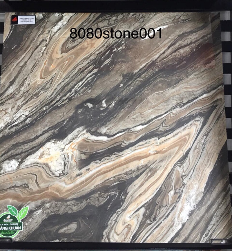Gạch ốp lát màu nâu vân đá 80×80 Đồng Tâm GRANITE 8080STONE001