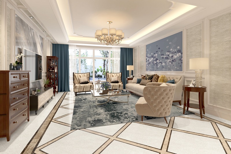 Gạch ốp lát men mờ granito xám nhạt Đồng Tâm 80×80 GRANITE 8080ROME005-H+