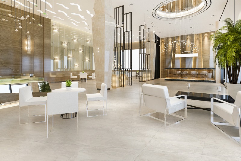 Gạch ốp lát men mờ vân đá trắng xám Đồng Tâm 80×80 GRANITE 8080ROME002-H+