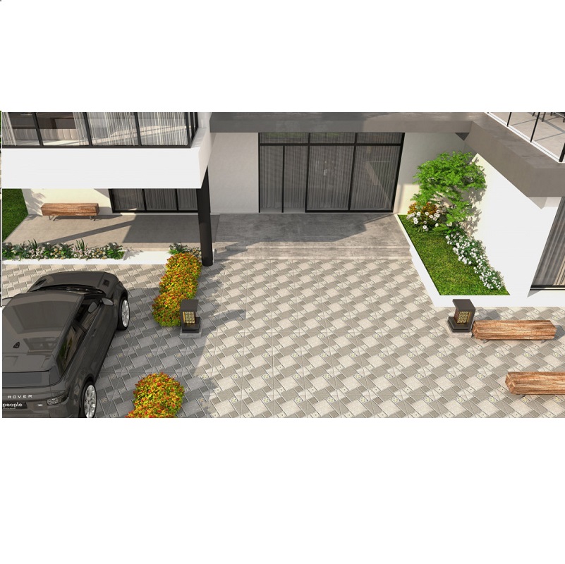 Gạch ốp lát sân vườn màu ghi 60x60cm Prime 9107