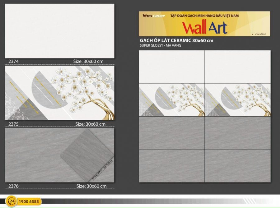 Gạch ốp tường 30×60 Vitto 2374