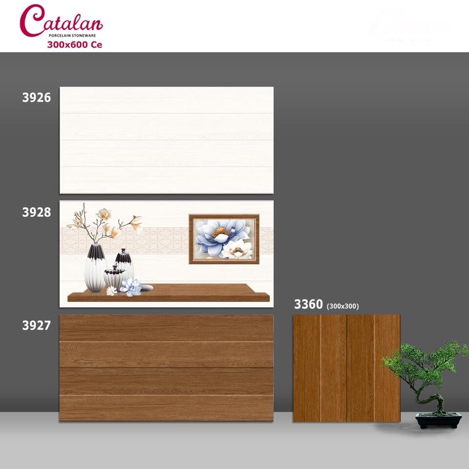 Gạch ốp tường Catalan 30×60 giả vân gỗ 3926-3927-3928