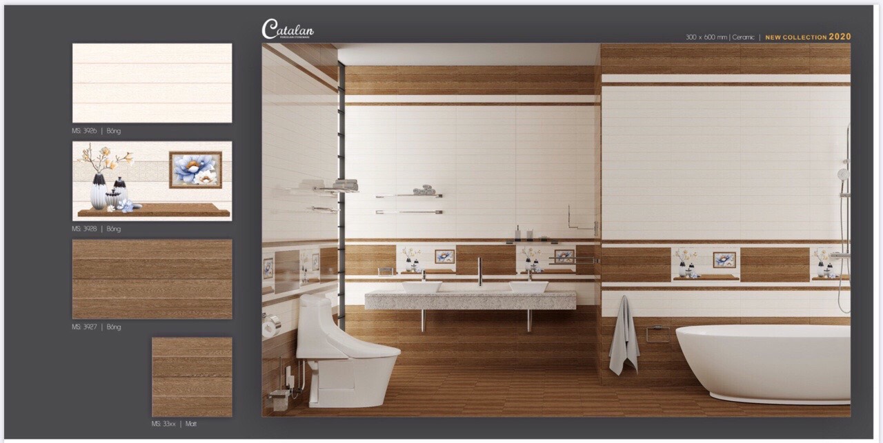 Gạch ốp tường Catalan 30×60 giả vân gỗ 3926-3927-3928