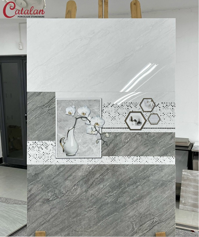 Gạch ốp tường Catalan 30×60 màu ghi đá chảy 3207-3208-3209