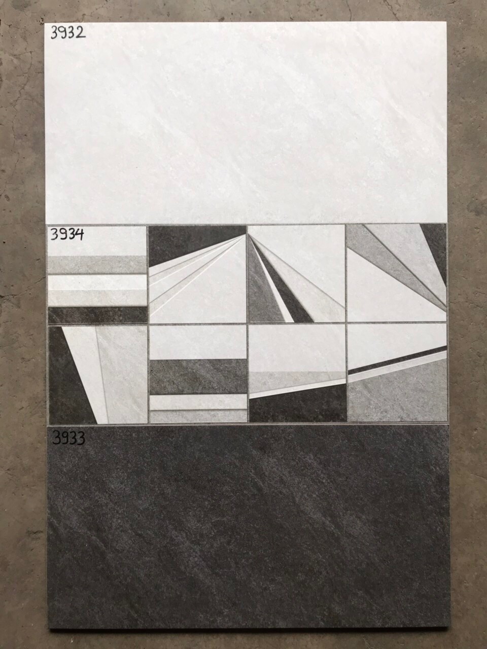 Gạch ốp tường Catalan 30×60 màu ghi đậm 3933-3634-3932