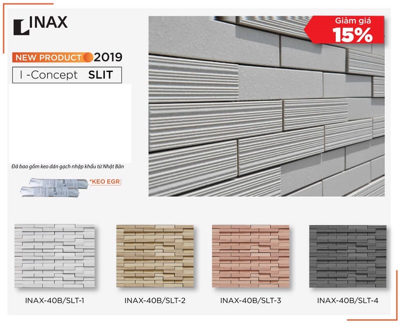 Gạch ốp tường trang trí INAX-40B-SLT-3