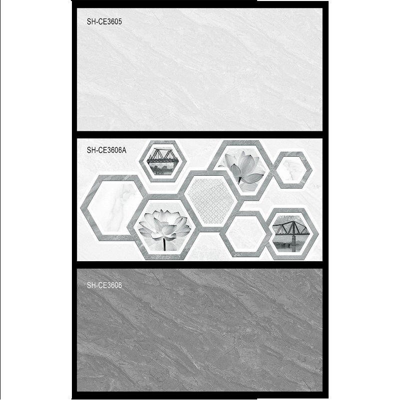 Gạch ốp tường Viglacera 30×60 vân đá ghi xanh SH-EC3605-3606