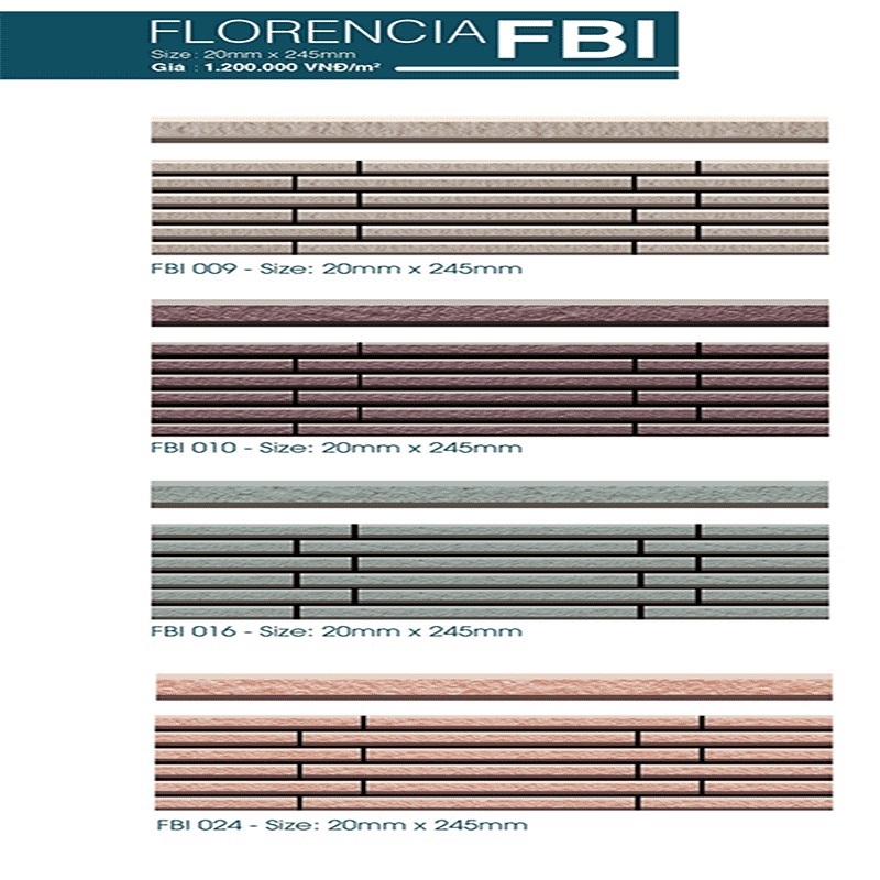 Gạch trang trí tay đũa Việt Nhật FBI 009