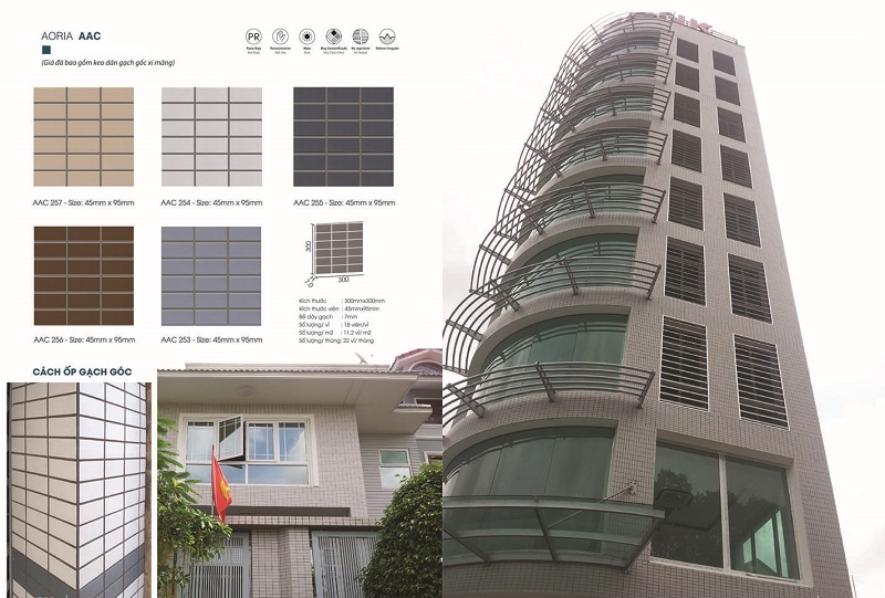 Gạch trang trí vỉ Việt Nhật ACC 254