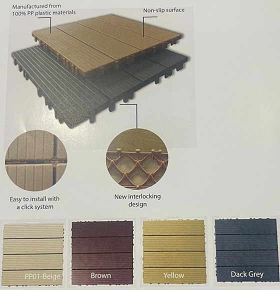 Gỗ Nhựa Ngoại Thất 30×30 GNNT01