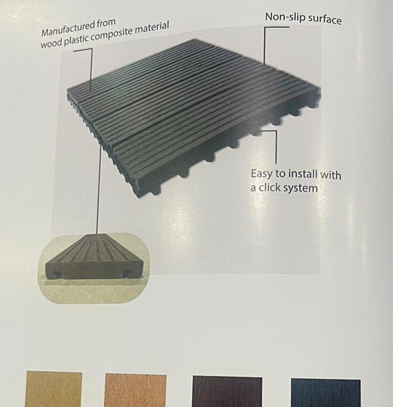 Gỗ Nhựa Ngoại Thất 30×30 GNNT01