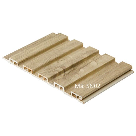 Gỗ nhựa ốp tường loại sóng nhỏ Việt Ý SN02