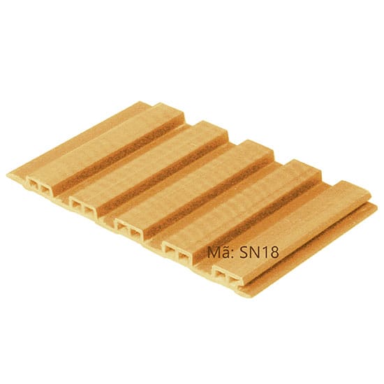 Gỗ nhựa ốp tường loại sóng nhỏ Việt Ý SN18