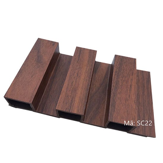 Gỗ nhựa ốp tường ngoài trời loại sóng cao Việt Ý SC22