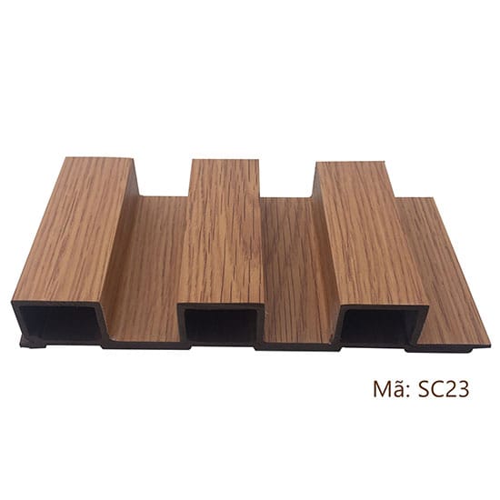Gỗ nhựa ốp tường ngoài trời loại sóng cao Việt Ý SC23