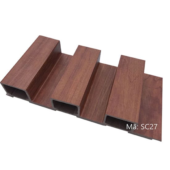 Gỗ nhựa ốp tường ngoài trời loại sóng cao Việt Ý SC27